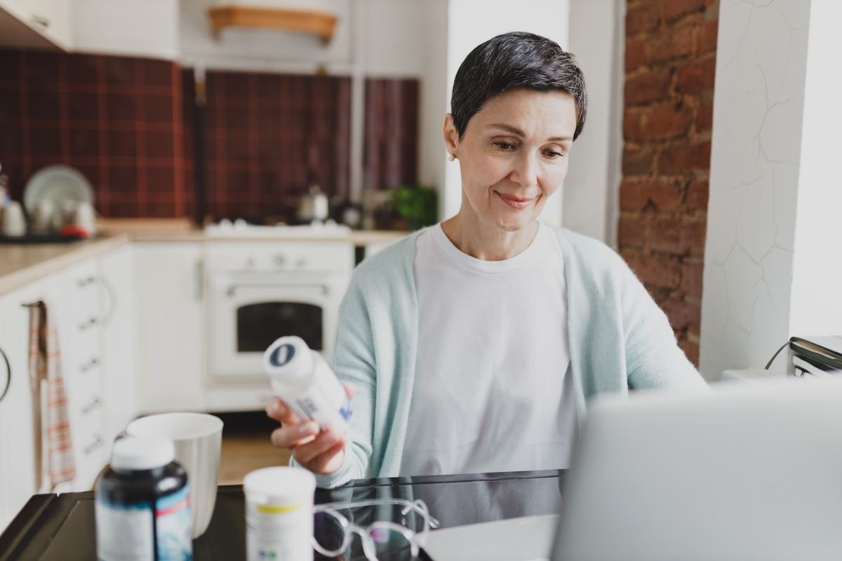 Patient attending a telemedicine appointment from home